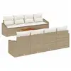 Image de Vidaxl ensemble de canapé de jardin 9 pcs beige et crème polyrotin