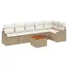 Image de Vidaxl ensemble de canapé de jardin 7 pcs beige et crème polyrotin