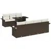 Image de Vidaxl ensemble de canapé de jardin 8 pcs marron poly rotin