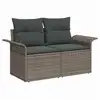 Image de Vidaxl ensemble de canapé de jardin avec coussin 9 pcs gris