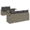 Image de Vidaxl ensemble de canapé de jardin 6 pcs gris poly rotin