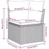 Image de Vidaxl ensemble de canapé de jardin 9 pcs noir poly rotin