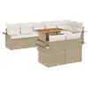 Image de Vidaxl ensemble de canapé de jardin 9 pcs beige poly rotin