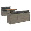 Image de Vidaxl ensemble de canapé de jardin 6 pcs gris poly rotin