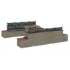 Image de Vidaxl ensemble de canapé de jardin 9 pcs gris poly rotin