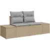 Image de Vidaxl ensemble de canapé de jardin 11 pcs beige poly rotin