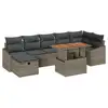 Image de Vidaxl ensemble de canapé de jardin avec coussin 8 pcs gris polyrotin