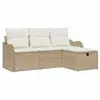 Image de Vidaxl ensemble de canapé de jardin avec coussin 4 pcs poly rotin