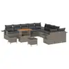 Image de Vidaxl ensemble de canapé de jardin 13 pcs gris polyrotin