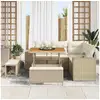 Image de Vidaxl ensemble de canapé de jardin avec coussin 8 pcs beige polyrotin