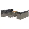 Image de Vidaxl ensemble de canapé de jardin avec coussin 11 pcs gris polyrotin