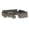 Image de Vidaxl ensemble de canapé de jardin 13 pcs gris polyrotin