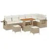 Image de Vidaxl ensemble de canapé de jardin 11 pcs beige et crème polyrotin