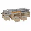 Image de Vidaxl ensemble de canapé de jardin 12 pcs beige et gris clair