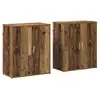 Image de Vidaxl buffet 2 pcs bois ancien 60 x 31 x 70 cm bois d'ingénierie