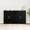 Image de Buffet 2 Pcs Chêne Noir 60 X 31 X 70 Cm Bois D'ingénierie Vidaxl