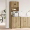 Image de Buffet De Cuisine 2 Pcs Chêne Artisanal 60 X 50 X 180 Cm Vidaxl
