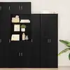 Image de Haut Armoire Chêne Noir 30 X 42,5 X 185 Cm Vidaxl