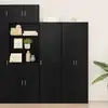 Image de Haut Armoire Chêne Noir 50 X 42,5 X 185 Cm Vidaxl