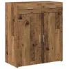 Image de Buffet en bois dingénierie - vidaXL - Bois Ancien - 80x42.5x93.5 cm - 2 tiroirs - 2 portes - Finition mate