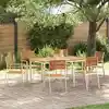 Image de Ensemble De Salle À Manger Pour Jardin 7 Pcs Vidaxl