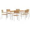 Image de Vidaxl ensemble de salle à manger pour jardin 7 pcs marron