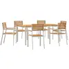 Image de Vidaxl ensemble de salle à manger pour jardin 7 pcs marron
