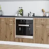 Image de Meuble de cuisine - Cabinet de four - Chêne artisanal - 60x46x815 cm - Finition blanche mat