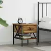 Image de Table De Chevet Avec Tiroir Bois Ancien 40 X 42 X 45 Cm Vidaxl