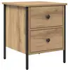 Image de Vidaxl cabinet de chevet avec tiroir chêne artisanal 40 x 42 x 50 cm