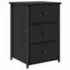Image de Vidaxl cabinet de chevet avec tiroir chêne noir 40 x 36 x 60 cm