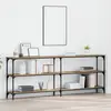 Image de Table Console Chêne Artisanal 200 X 29 X 75 Cm Vidaxl