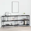 Image de Table Console Chêne Noir 200 X 29 X 75 Cm Vidaxl