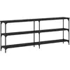 Image de Vidaxl table console chêne noir 200 x 29 x 75 cm