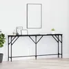 Image de VIDAXL Table console extensible industrielle noire en bois dingénierie et fer - 871328