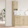 Image de Armoire de cuisine - Chêne Sonoma - 35x50x180 cm - 1 porte - 2 tiroirs - Contemporain