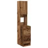 Image de Armoire de cuisine en bois dingénierie - vidaXL - Bois ancien - 35x50x180 cm - 2 tiroirs - 2 étagères