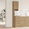 Image de Buffet De Cuisine Avec Tiroir Chêne Artisanal 32 X 50 X 180 Cm Vidaxl