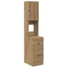 Image de Armoire de cuisine moderne - vidaXL - Chêne artisanal - Bois dingénierie - 35x50x180 cm - 2 tiroirs - 2 étagères