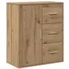 Image de Vidaxl buffet chêne artisanal 60 x 31 x 70 cm bois d'ingénierie
