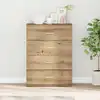 Image de Buffet Chêne Artisanal 60 X 39 X 80 Cm Bois D'ingénierie Vidaxl