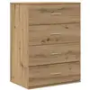 Image de Vidaxl buffet chêne artisanal 60 x 39 x 80 cm bois d'ingénierie