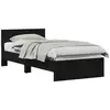 Image de Vidaxl cadre de lit chêne noir 75 x 190 cm bois d'ingénierie