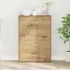 Image de Buffet Chêne Artisanal 60 X 31 X 84 Cm Bois D'ingénierie Vidaxl