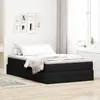 Image de Lit Avec Rangement Et Matelas Noir 120 X 200 Cm Polyester Vidaxl