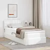 Image de vidaXL Lit avec rangement et matelas Blanc pur 100 x 200 cm 3370382