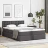 Image de vidaXL Lit avec rangement et matelas Gris 140 x 200 cm Simili cuir 3370399
