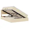 Image de Vidaxl lit avec rangement et matelas avec matelas crème 140 x 190 cm