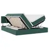 Image de Vidaxl lit de rangement avec matelas vert foncé 90 x 200 cm