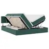 Image de Vidaxl lit de rangement avec matelas vert foncé 100 x 200 cm